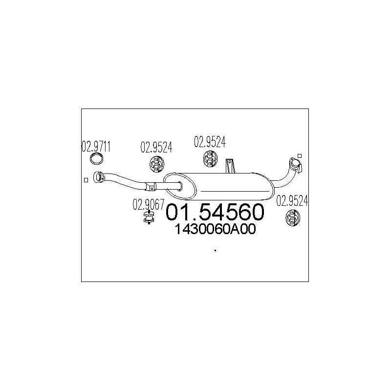 Silencieux intermédiaire MTS