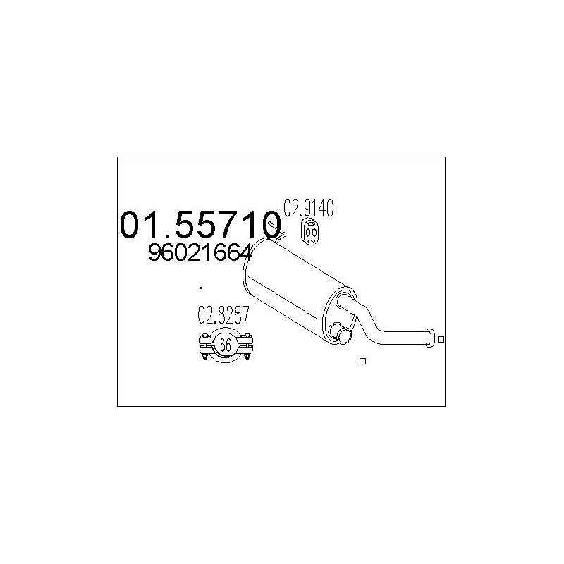 Silencieux intermédiaire MTS