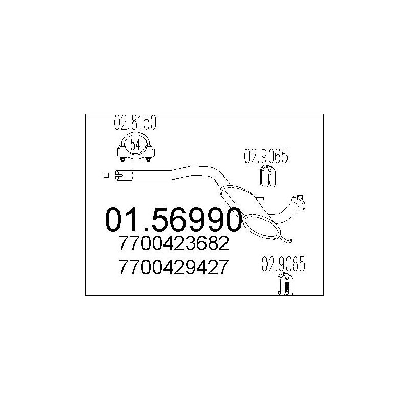 Silencieux intermédiaire MTS