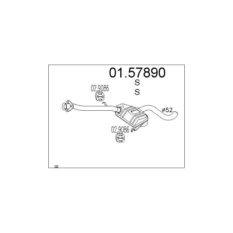 Silencieux intermédiaire MTS