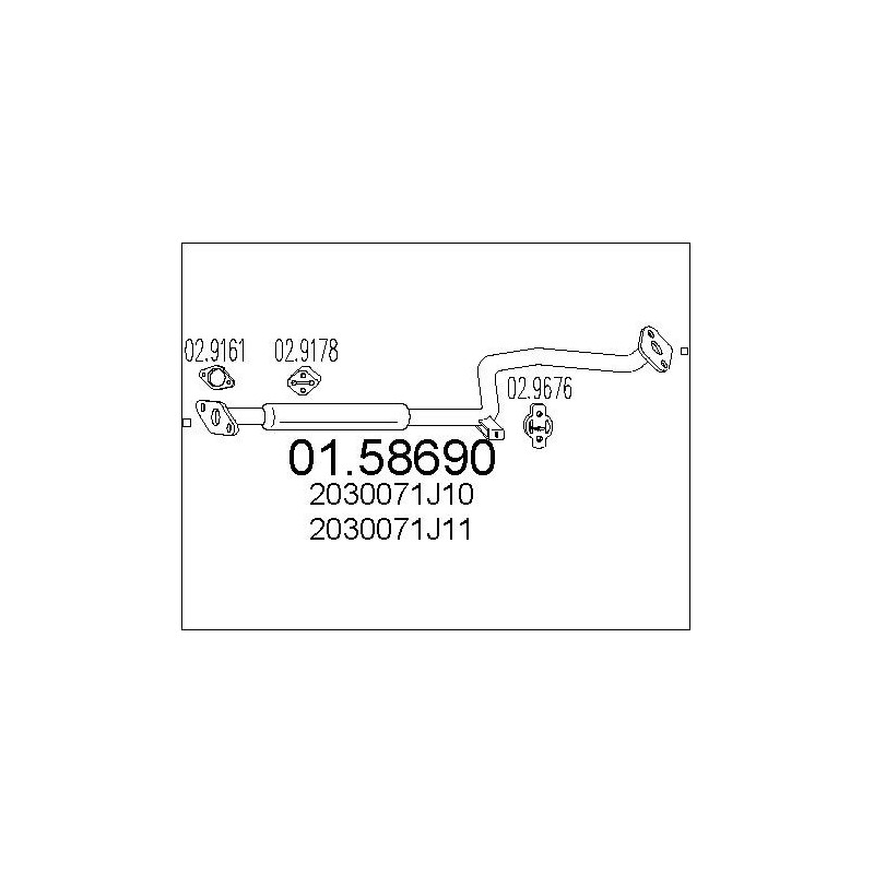 Silencieux intermédiaire MTS