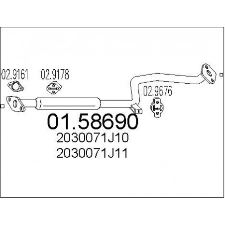 Silencieux intermédiaire MTS