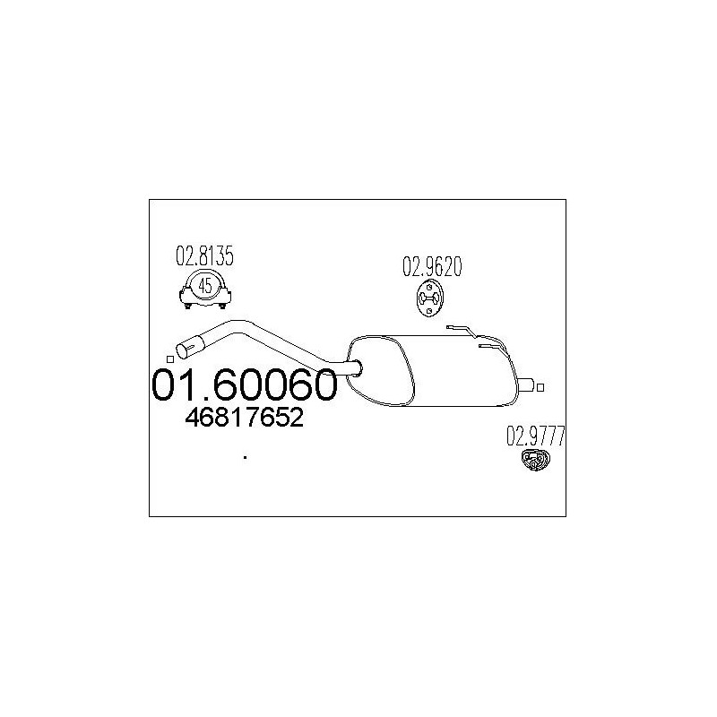 Silencieux arrière MTS