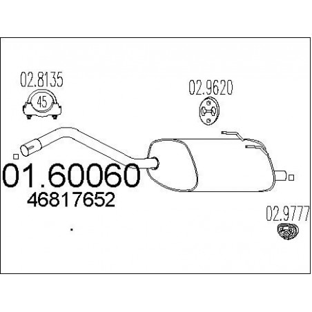 Silencieux arrière MTS