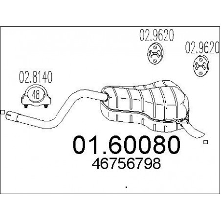 Silencieux arrière MTS