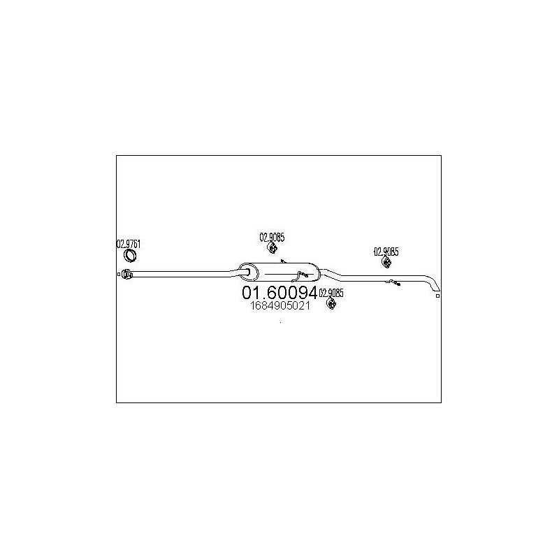 Silencieux arrière MTS