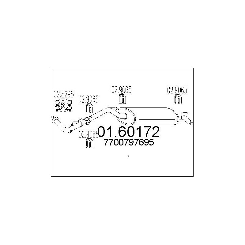 Silencieux arrière MTS