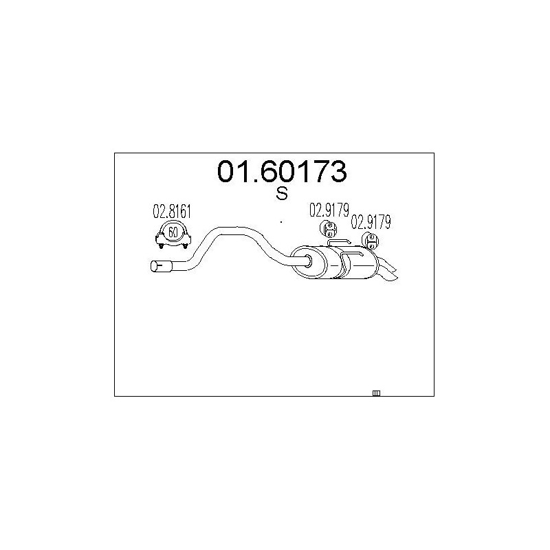 Silencieux arrière MTS