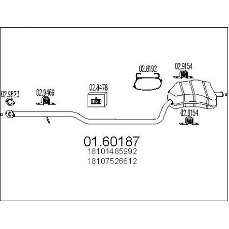Silencieux arrière MTS