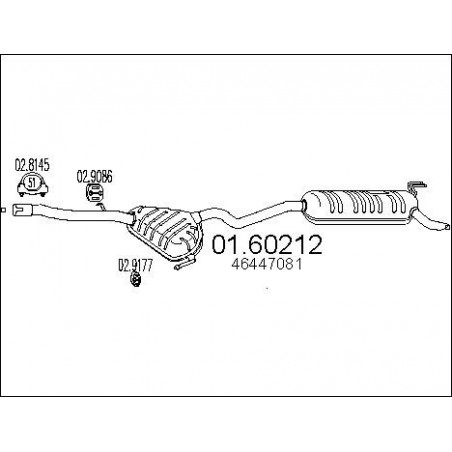 Silencieux arrière MTS
