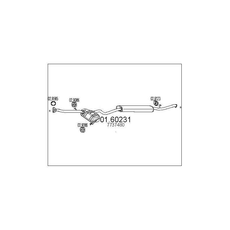 Silencieux arrière MTS