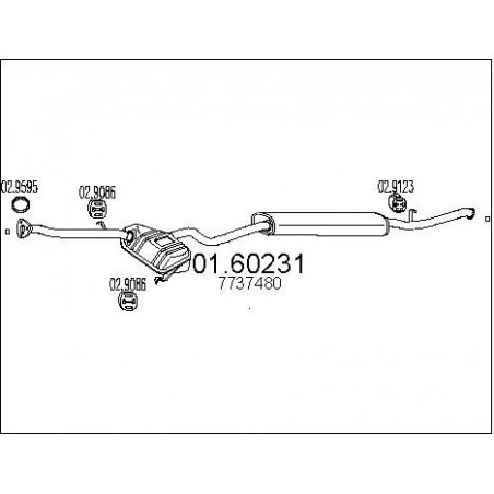 Silencieux arrière MTS