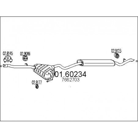 Silencieux arrière MTS