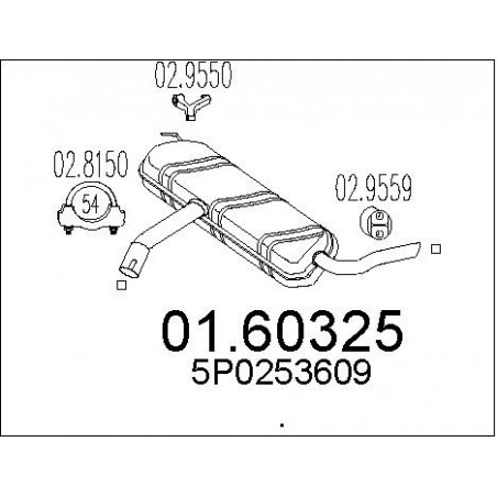 Silencieux arrière MTS