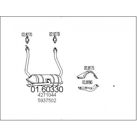 Silencieux arrière MTS