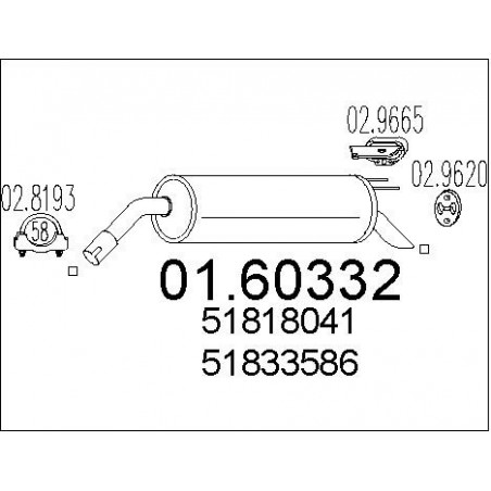Silencieux arrière MTS