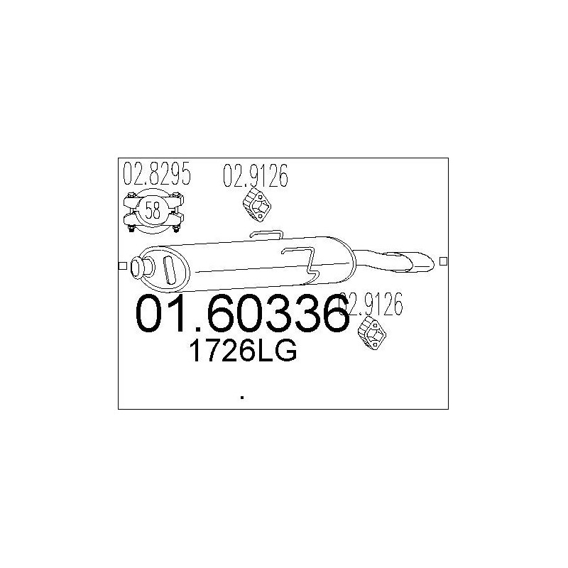 Silencieux arrière MTS