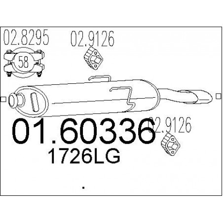 Silencieux arrière MTS