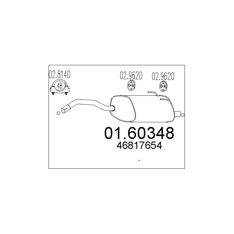 Silencieux arrière MTS