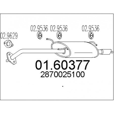 Silencieux arrière MTS