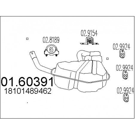 Silencieux arrière MTS