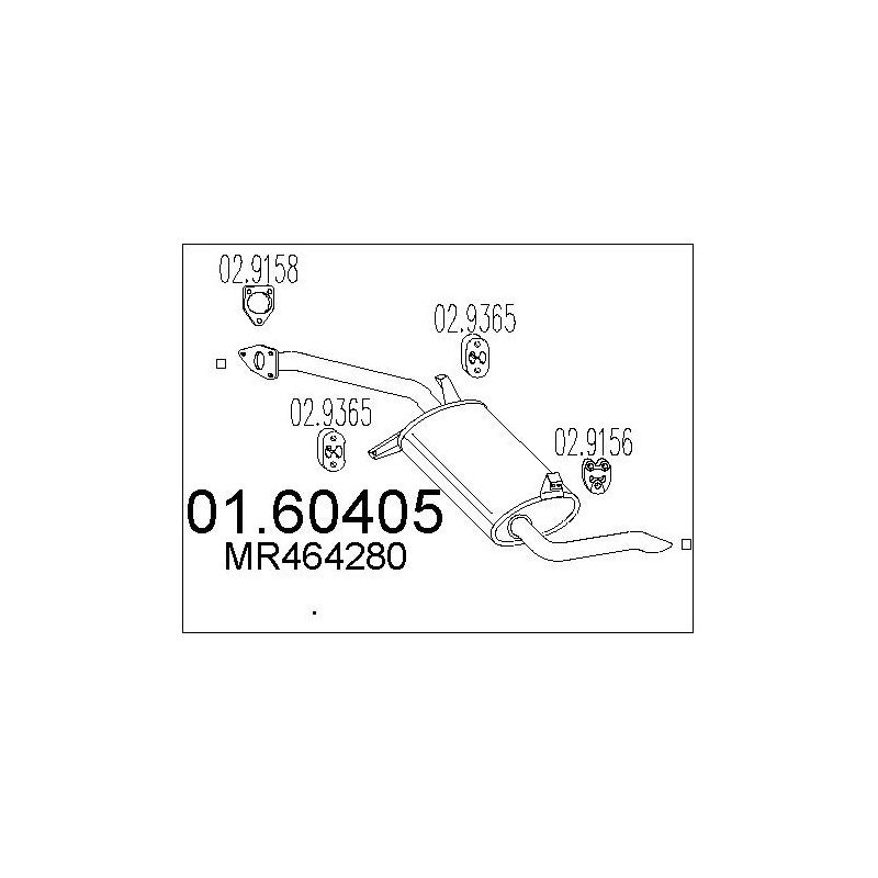 Silencieux arrière MTS