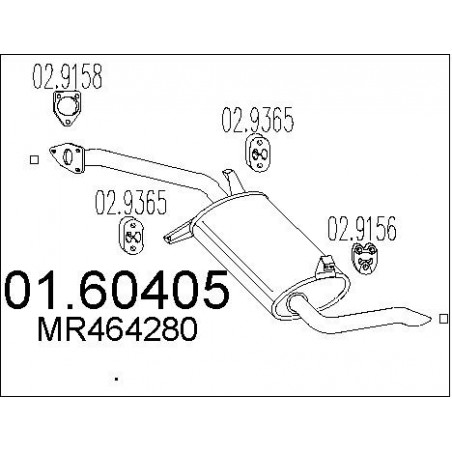 Silencieux arrière MTS