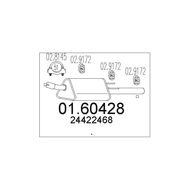 Silencieux arrière MTS