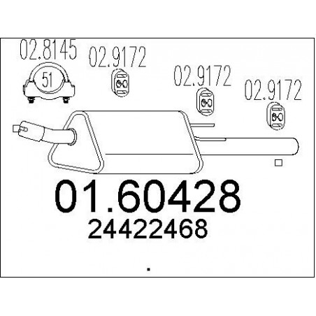 Silencieux arrière MTS