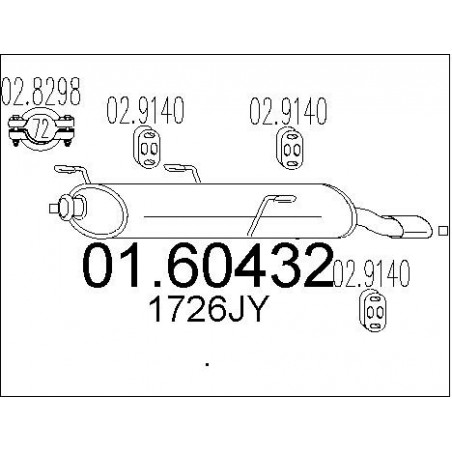 Silencieux arrière MTS