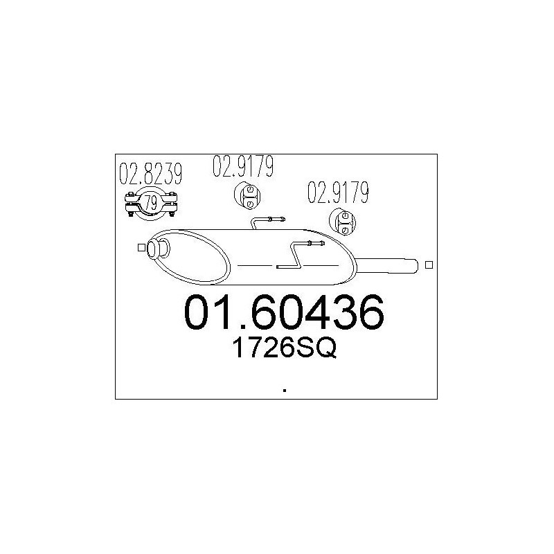 Silencieux arrière MTS