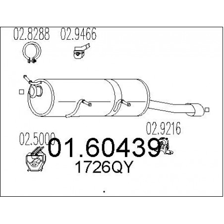 Silencieux arrière MTS