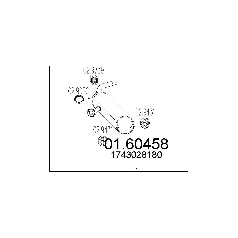 Silencieux arrière MTS