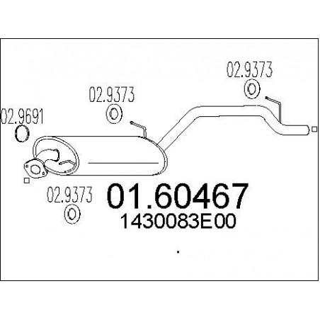 Silencieux arrière MTS
