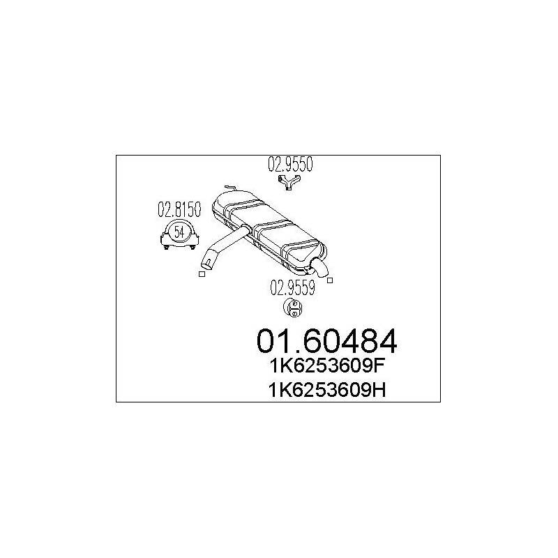 Silencieux arrière MTS