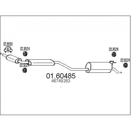 Silencieux arrière MTS