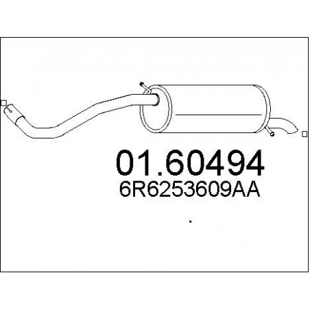 Silencieux arrière MTS