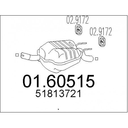 Silencieux arrière MTS