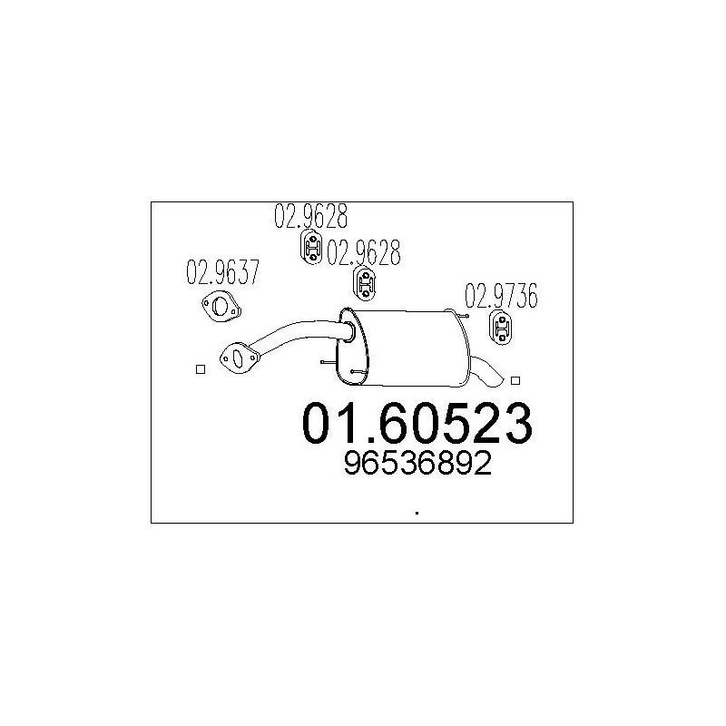 Silencieux arrière MTS