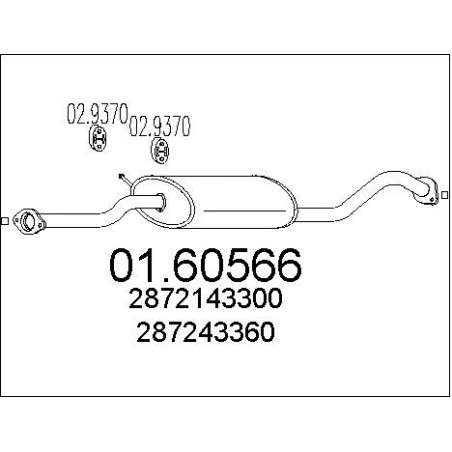 Silencieux arrière MTS