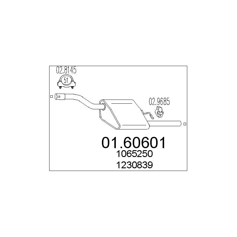 Silencieux arrière MTS