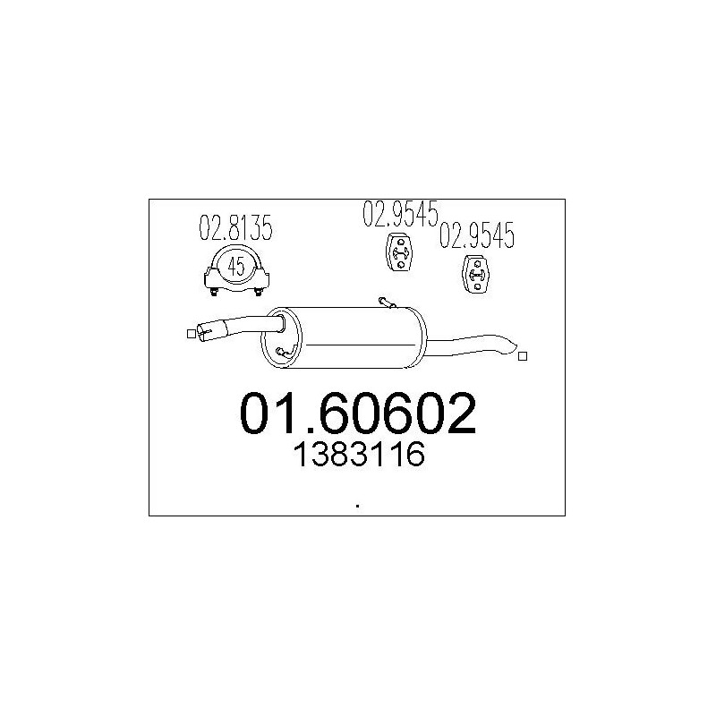 Silencieux arrière MTS