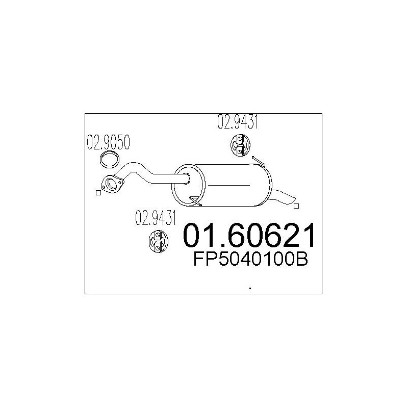 Silencieux arrière MTS