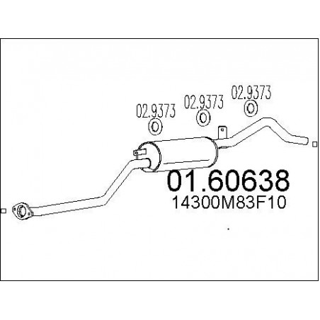 Silencieux arrière MTS