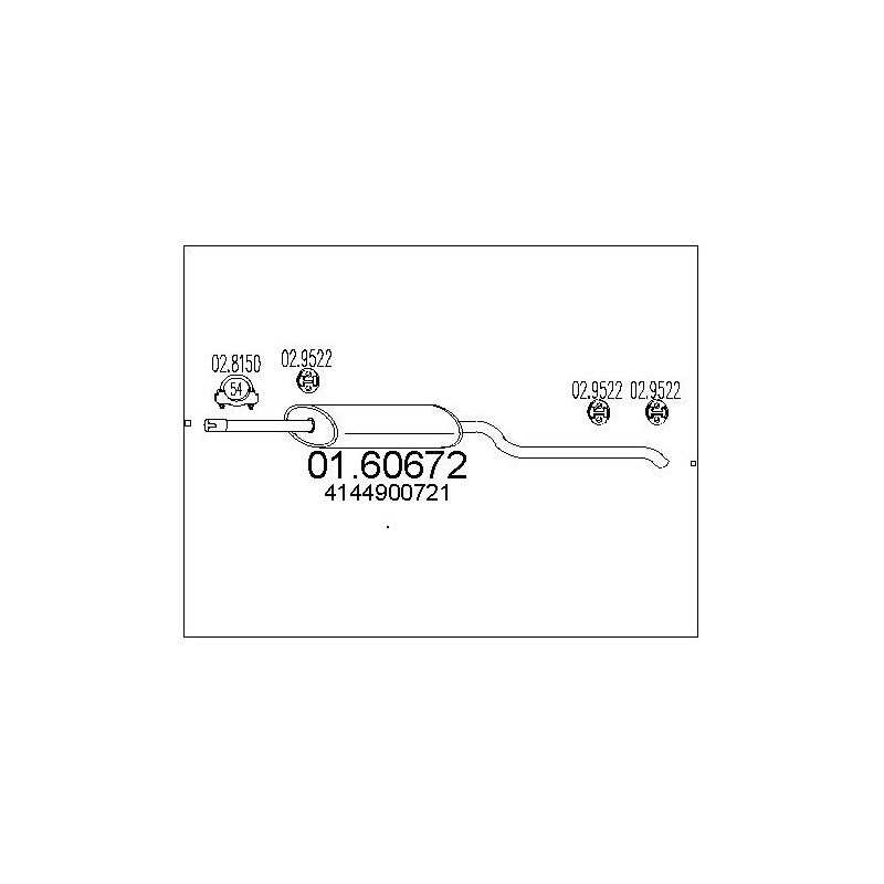Silencieux arrière MTS