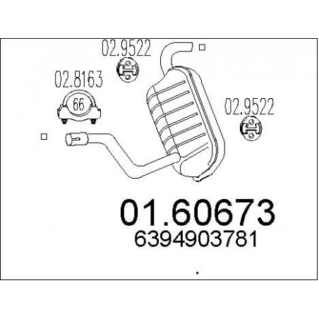Silencieux arrière MTS