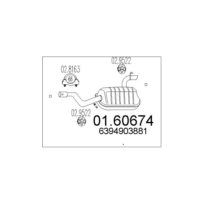 Silencieux arrière MTS