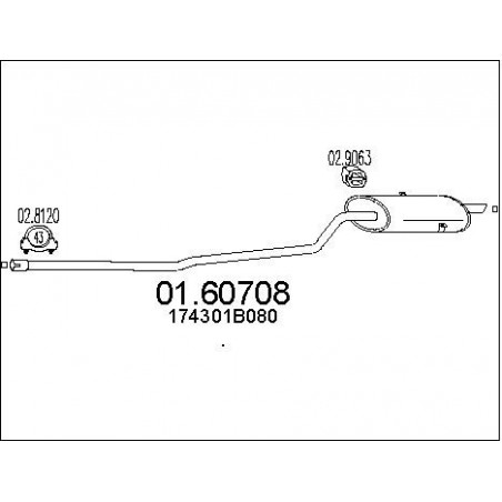 Silencieux arrière MTS