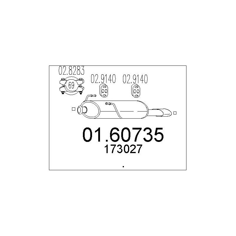 Silencieux arrière MTS