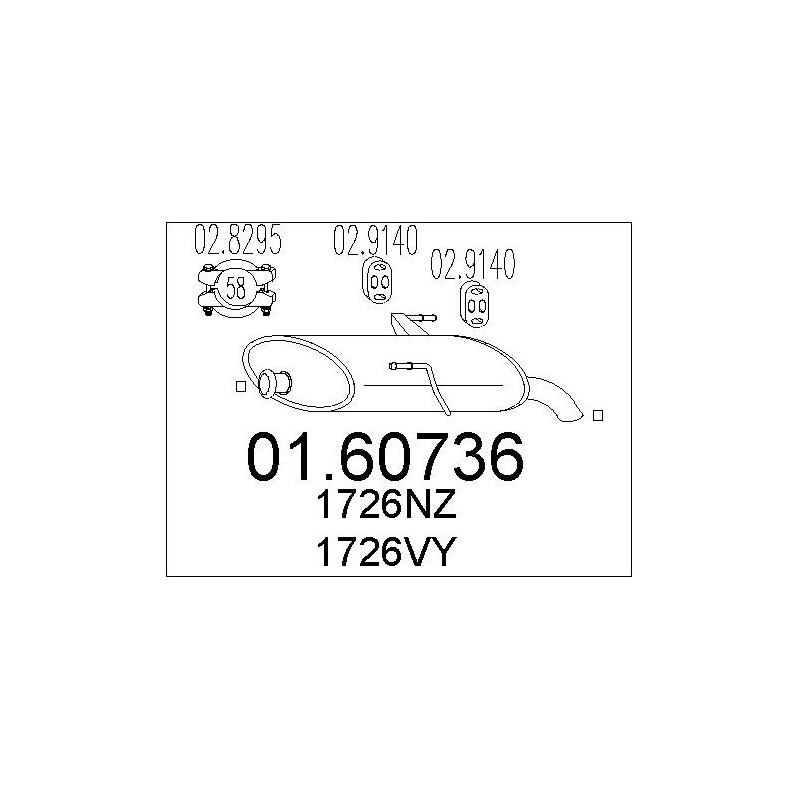 Silencieux arrière MTS